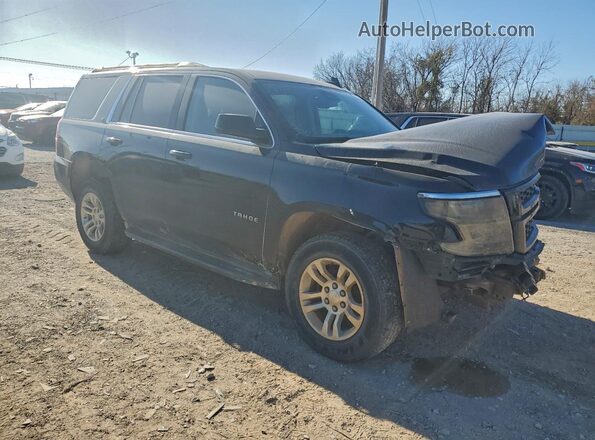 1GNSKBKC0LR203435 2020 CHEVROLET TAHOE Черный Передняя правая четверть