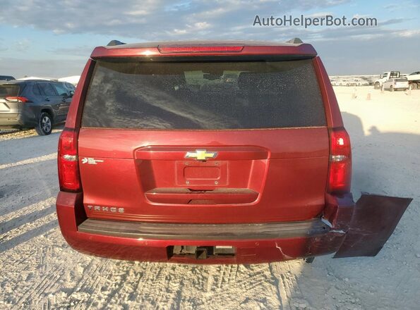 1GNSKBKC9GR237069 2016 CHEVROLET TAHOE Burgundy Rear view