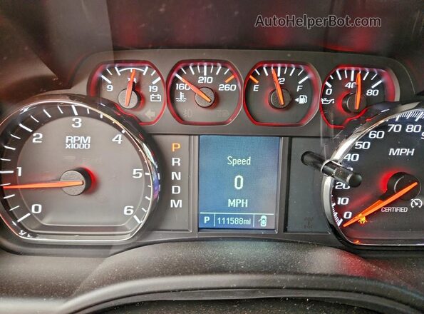 1GNSKDEC6GR325858 2016 CHEVROLET TAHOE Black Вид щитка приладів