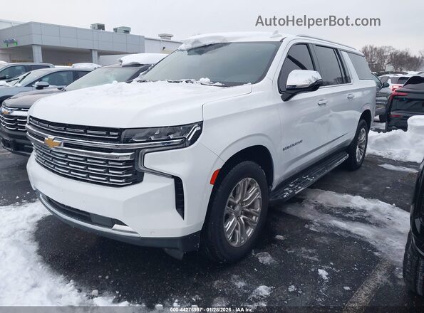1GNSKFKDXPR264328 2023 CHEVROLET SUBURBAN Белый Передняя левая четверть