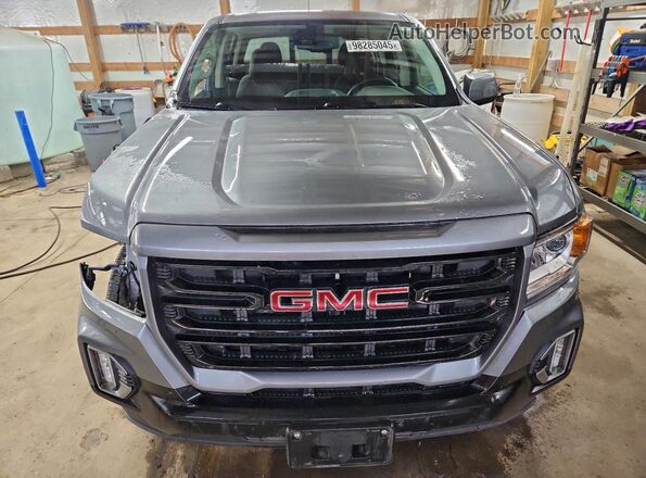 1GTG6CEN6M1110490 2021 GMC CANYON Gray Вид спереду