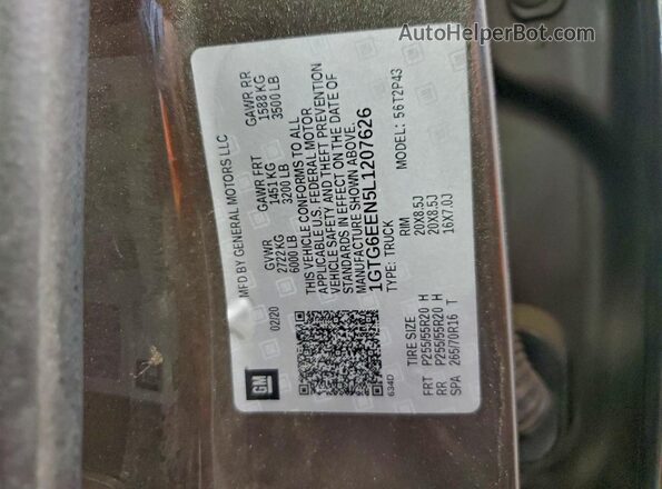 1GTG6EEN5L1207626 2020 GMC CANYON Серый 