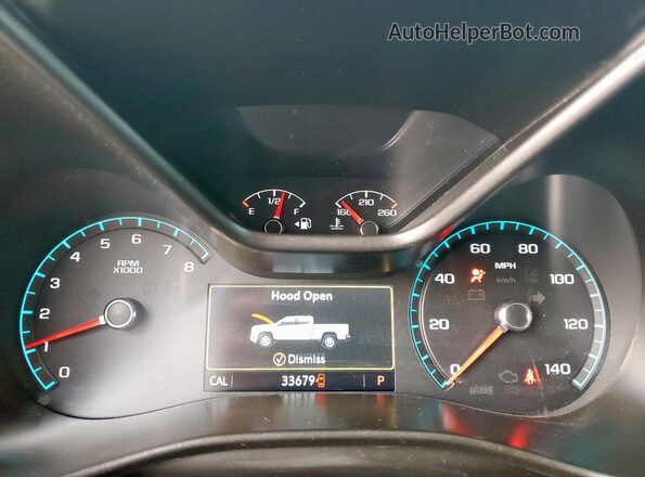 1GTG6FEN2N1300614 2022 GMC CANYON White Widok zestawu wskaźników