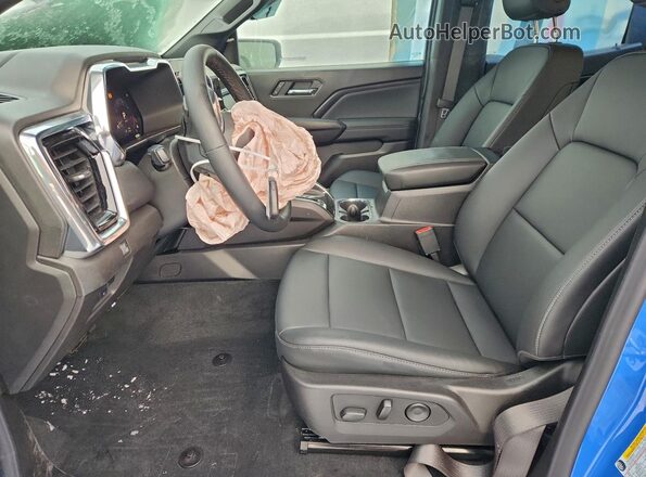 1GTP2BEK6S1192293 2025 GMC CANYON Blue Widok wnętrza z przodu
