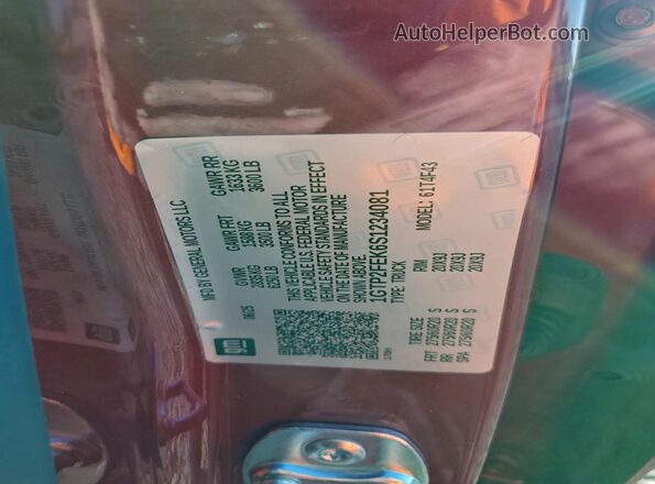 1GTP2FEK6S1234081 2025 GMC CANYON Red Շարժիչի բաժամունքի տեսք