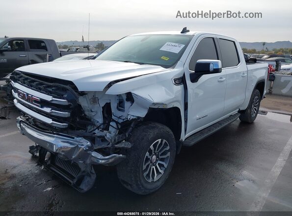 1GTP8BED3LZ244658 2020 GMC SIERRA White წინა მარცხენა ხედი სამი მეოთხედიდან