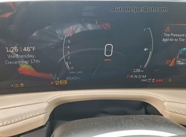 1GYFZDR46RF246620 2024 CADILLAC XT4 Blue Widok zestawu wskaźników