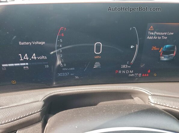1GYFZDR47RF151502 2024 CADILLAC XT4 Black ხელსაწყოთა პანელის ხედი