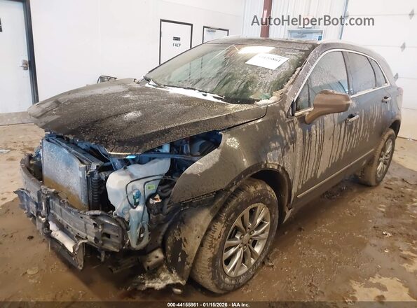 1GYKNDRSXMZ187894 2021 CADILLAC XT5 Black Առջևի ձախ երեք քառորդ տեսարան