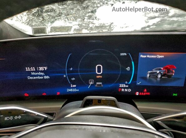 1GYKPWRL9RZ104817 2024 CADILLAC OTHER Black Вид щитка приладів