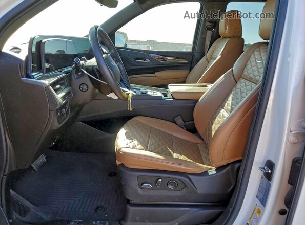 1GYS4CKL2PR447905 2023 CADILLAC ESCALADE White წინა სალონის ხედი