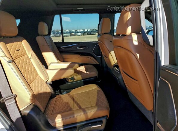 1GYS4CKL2PR447905 2023 CADILLAC ESCALADE White უკანა სალონის ხედი