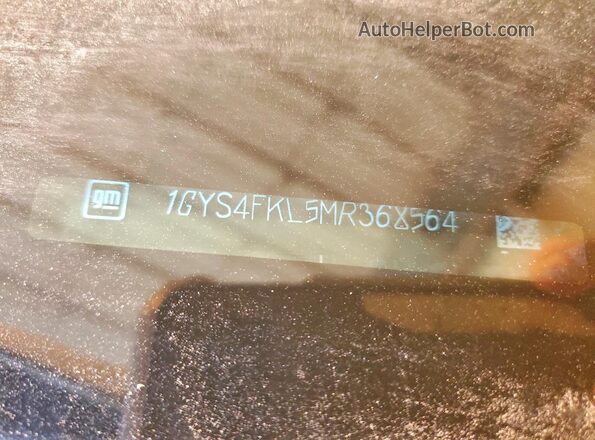 1GYS4FKL5MR368564 2021 CADILLAC ESCALADE Black VIN sticker view