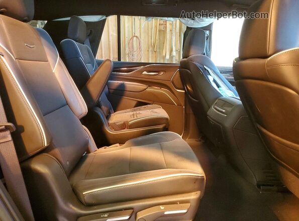 1GYS4FKL5MR368564 2021 CADILLAC ESCALADE Black Rear interior view