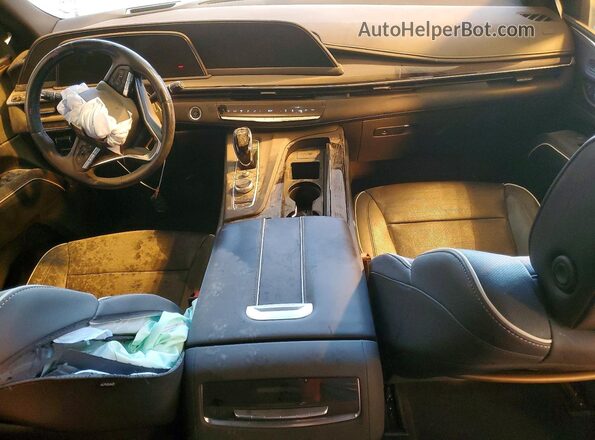 1GYS4FKL5MR368564 2021 CADILLAC ESCALADE Black Dashboard view