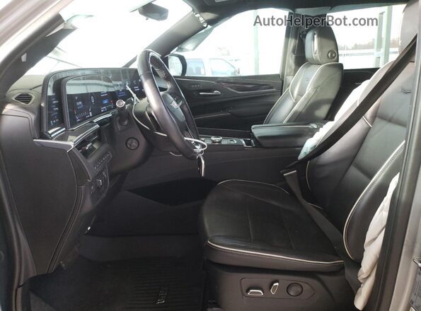 1GYS4PKL5PR294640 2023 CADILLAC ESCALADE Silver Widok wnętrza z przodu