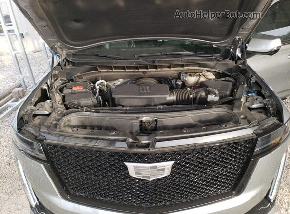 1GYS4PKL5PR294640 2023 CADILLAC ESCALADE Silver Widok komory silnika