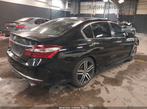 1HGCR2F14HA298431 2017 HONDA ACCORD Black Задня права чверть
