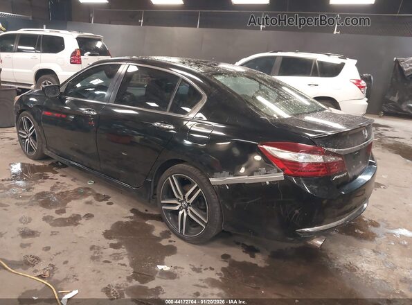 1HGCR2F14HA298431 2017 HONDA ACCORD Black Задня ліва чверть