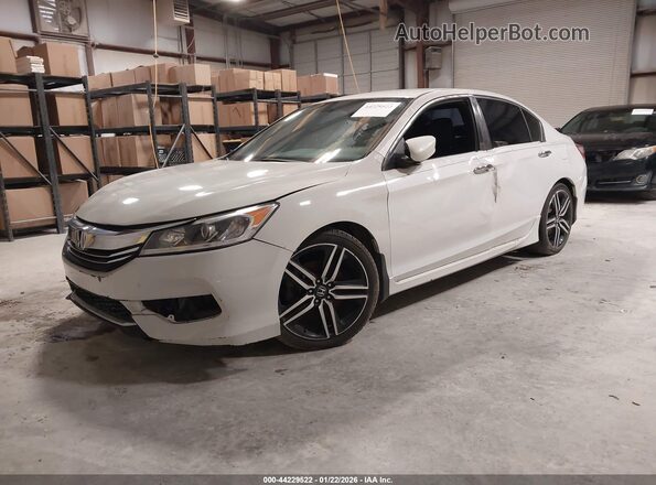 1HGCR2F56GA046780 2016 HONDA ACCORD White Front left