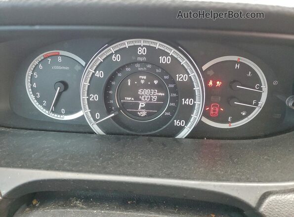 1HGCR2F84GA073969 2016 HONDA ACCORD Gray Widok zestawu wskaźników