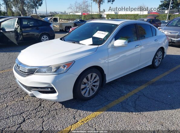 1HGCR3F00GA002347 2016 HONDA ACCORD White Առջևի ձախ երեք քառորդ տեսարան
