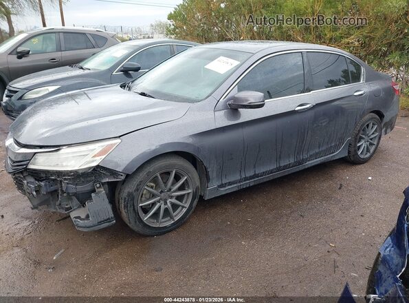 1HGCR3F94HA024884 2017 HONDA ACCORD Gray Przód lewy
