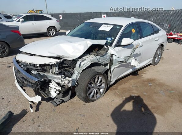 1HGCV1F16NA021720 2022 HONDA ACCORD Белый Передняя левая четверть