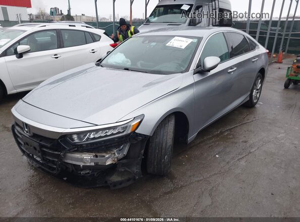 1HGCV1F18LA076201 2020 HONDA ACCORD Серебряный Передняя левая четверть