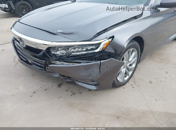 1HGCV1F19JA095434 2018 HONDA ACCORD Gray Widok z przodu