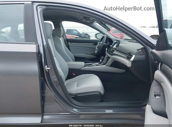 1HGCV1F19JA095434 2018 HONDA ACCORD Gray Widok wnętrza z przodu
