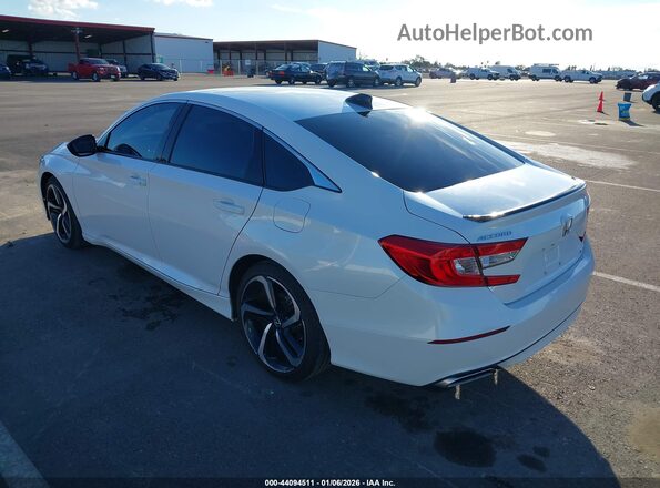 1HGCV1F30NA057873 2022 HONDA ACCORD White Задня ліва чверть