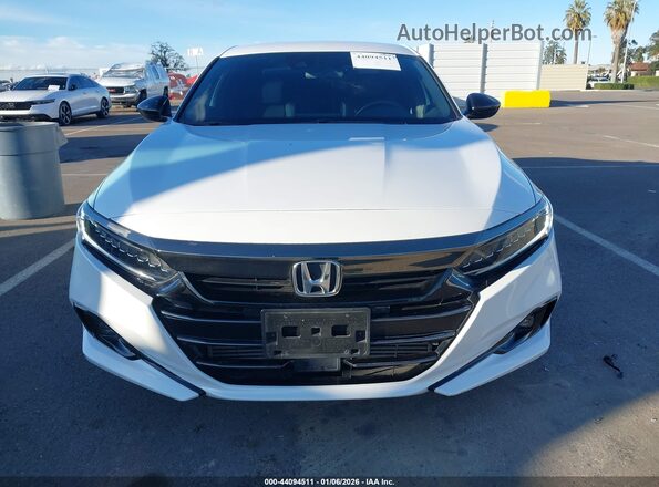 1HGCV1F30NA057873 2022 HONDA ACCORD White Вид щитка приладів
