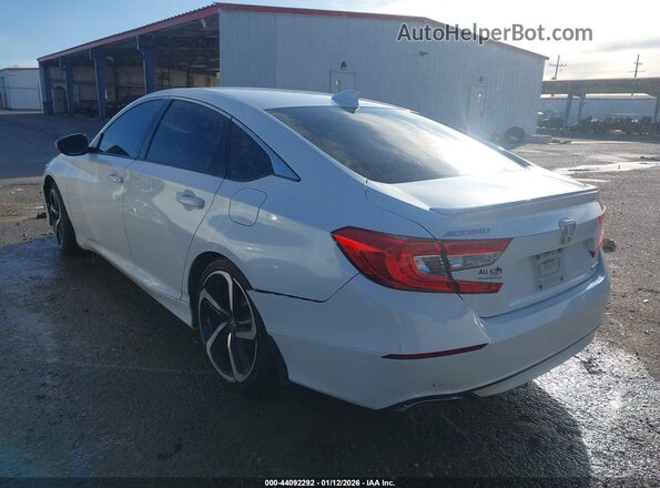 1HGCV1F31JA234053 2018 HONDA ACCORD White Հետևի ձախ