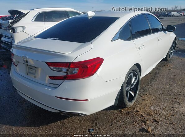 1HGCV1F31JA234053 2018 HONDA ACCORD White Հետևի աջ