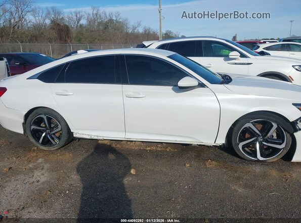 1HGCV1F31JA234053 2018 HONDA ACCORD White Սալոնի հետևի տեսք