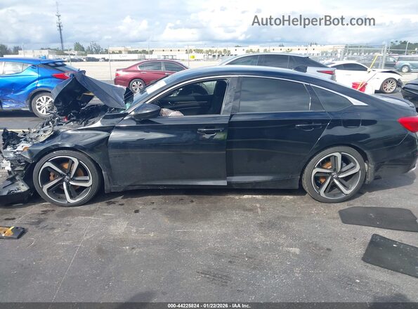 1HGCV1F31MA036870 2021 HONDA ACCORD Black სალონის 360-გრადუსიანი ხედი