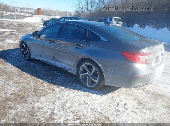 1HGCV1F33LA055502 2020 HONDA ACCORD Gray Trasero izquierdo