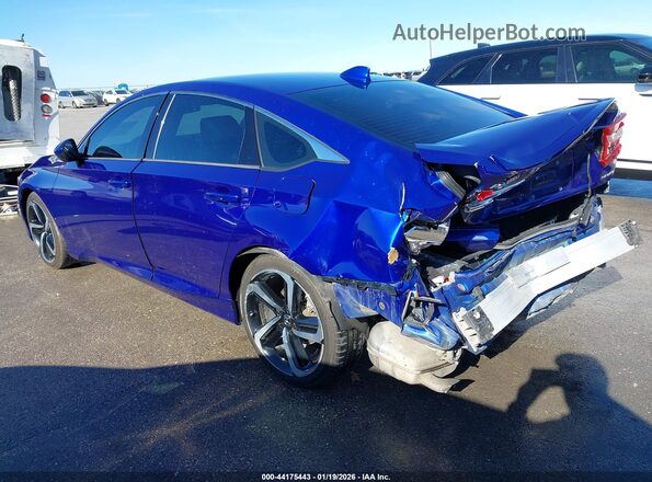 1HGCV1F35JA222567 2018 HONDA ACCORD Blue უკანა მარცხენა