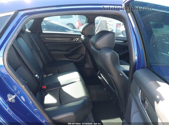 1HGCV1F35JA222567 2018 HONDA ACCORD Blue VIN კოდის სტიკერის ხედი