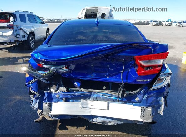 1HGCV1F35JA222567 2018 HONDA ACCORD Blue 
