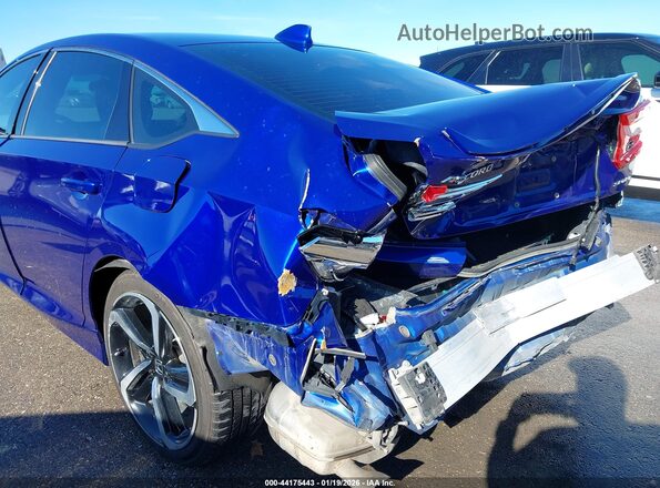 1HGCV1F35JA222567 2018 HONDA ACCORD Blue 