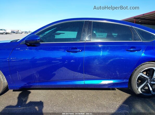 1HGCV1F35JA222567 2018 HONDA ACCORD Blue 
