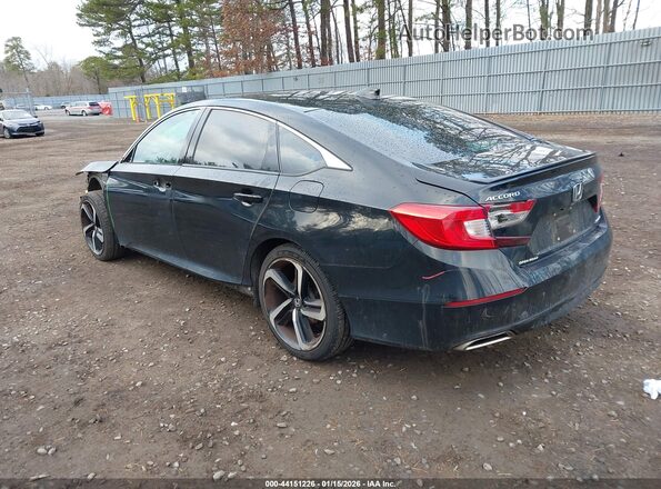 1HGCV1F35KA031099 2019 HONDA ACCORD Black Задня ліва чверть