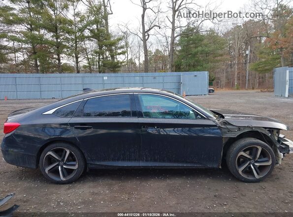 1HGCV1F35KA031099 2019 HONDA ACCORD Black Вид задньої частини салону