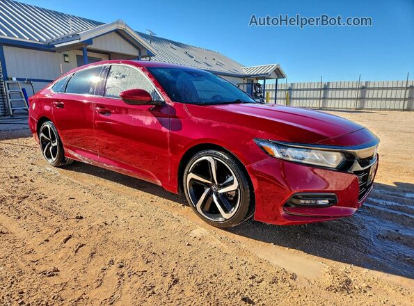 1HGCV1F36JA260793 2018 HONDA ACCORD Red 