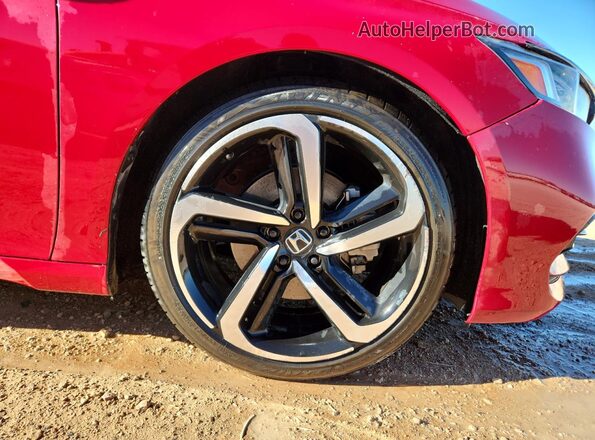 1HGCV1F36JA260793 2018 HONDA ACCORD Red 