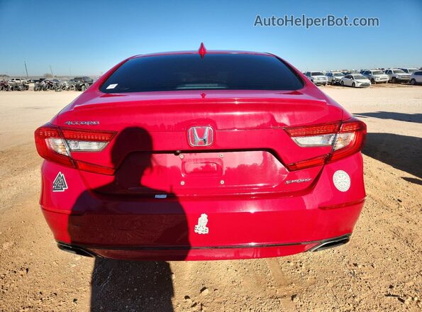 1HGCV1F36JA260793 2018 HONDA ACCORD Red 