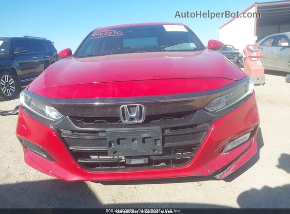 1HGCV1F37KA056893 2019 HONDA ACCORD Red 