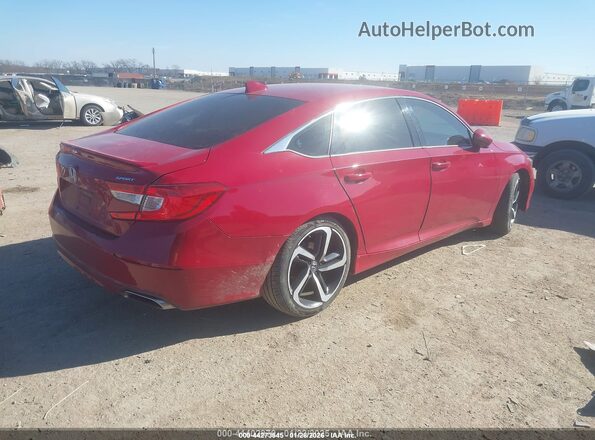 1HGCV1F37KA056893 2019 HONDA ACCORD Red 
